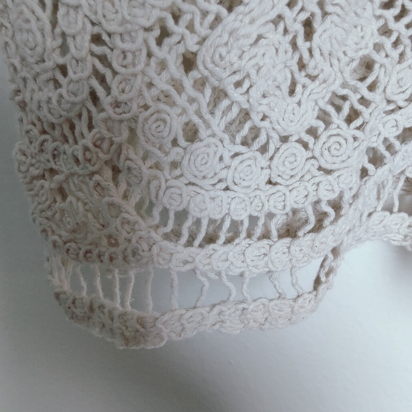 NWT Universal Thread Crochet Knit French Sleeve Ruffle Collar Cardigan, L - Picture 12 of 12